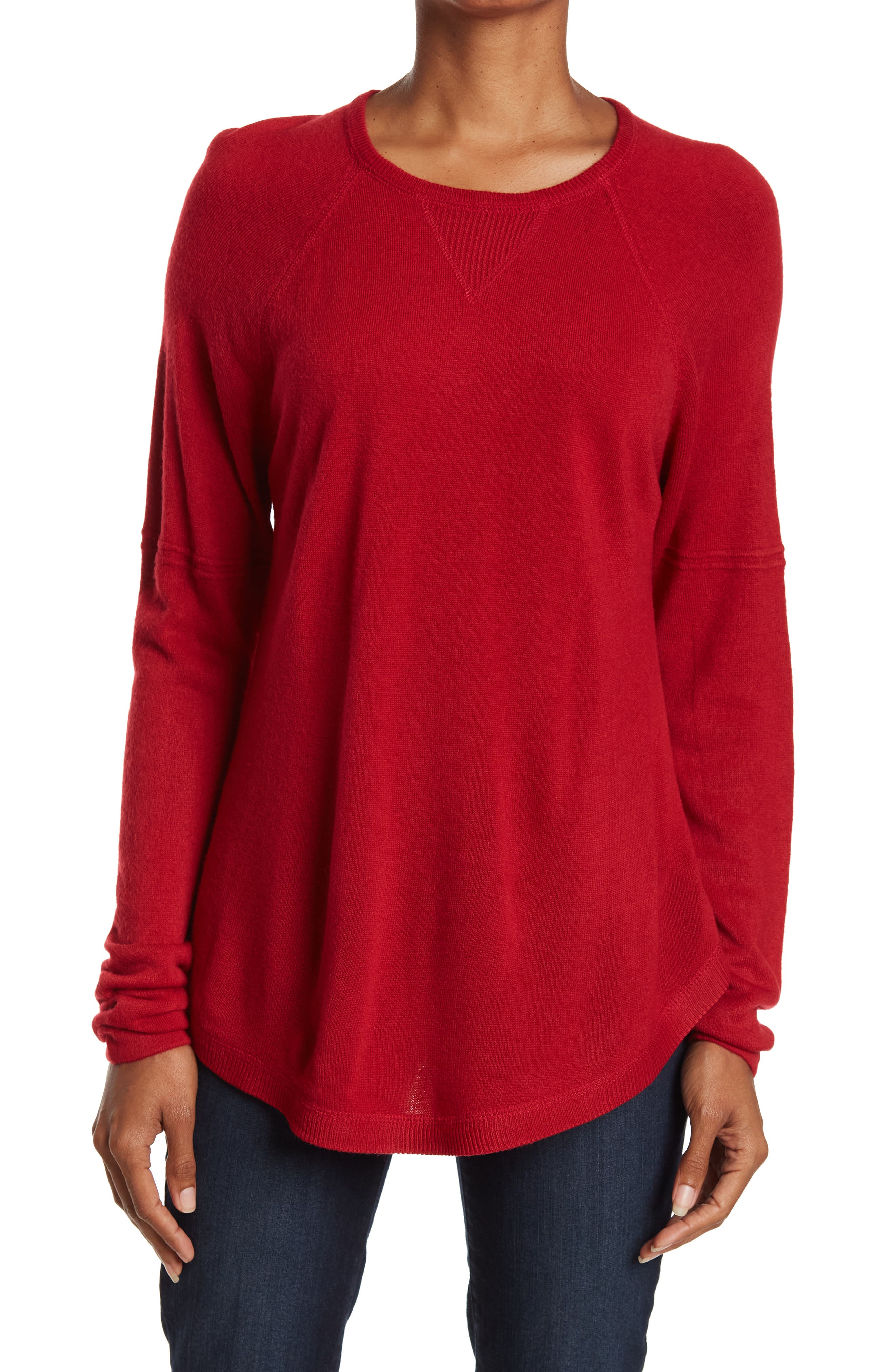 red pullover women