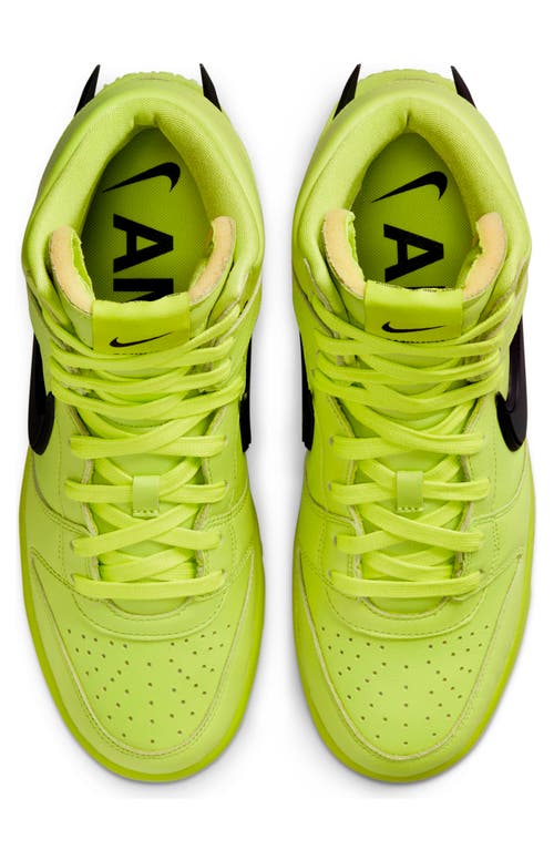 Nike X Ambush® Dunk High Flash Lime Basketball Sneaker In Atomic Green/black/lime