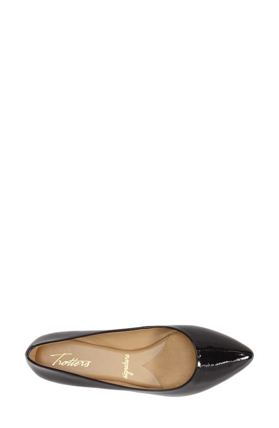 Trotters Estee Ballet Flat In Black Patent