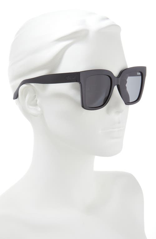 Shop Quay Icy 52mm Square Polarized Sunglasses In Black/black Polarized