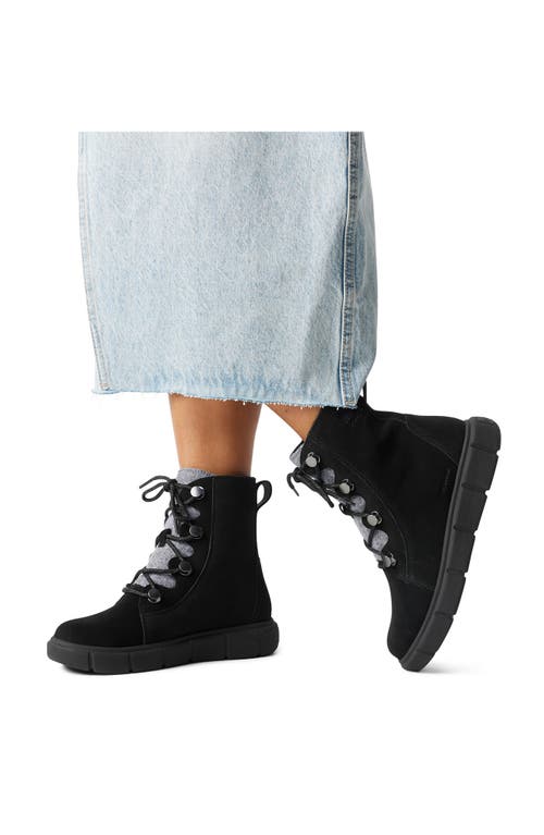 Sorel Suede Boots In Black/black
