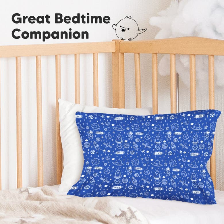 Keababies Printed Toddler Pillowcase 13x18" In Off To Space