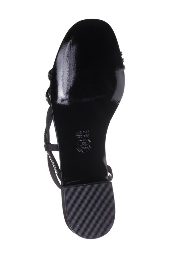 Nina Womens Block Heel Man Made Ankle Strap In Black