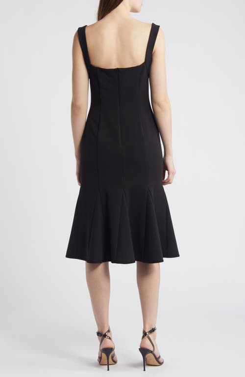 Shop Black Halo Ashlyn Godet Cocktail Midi Dress