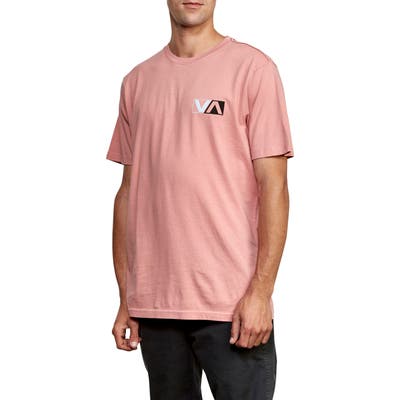 Rvca Lateral Graphic T-Shirt, Pink