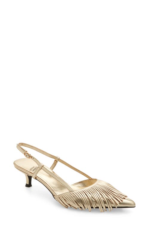 Lasso Me Slingback Pointed Toe Pump in Gold