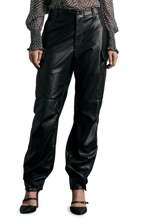 Sands Faux Leather Cargo Pants