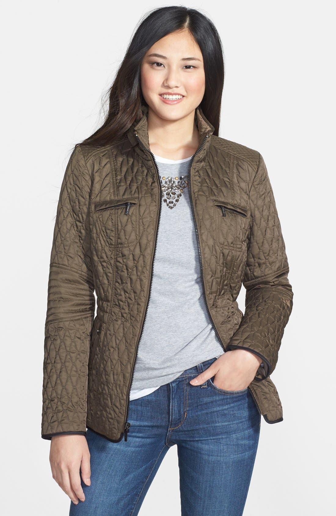 Laundry by Shelli Segal Packable Quilted Jacket (Regular & Petite