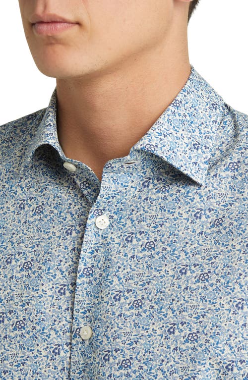 Shop Jack Victor Grayland Floral Dress Shirt In Navy