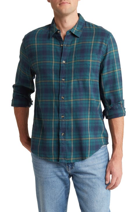 Plaid Long Sleeve Button-Up Shirt