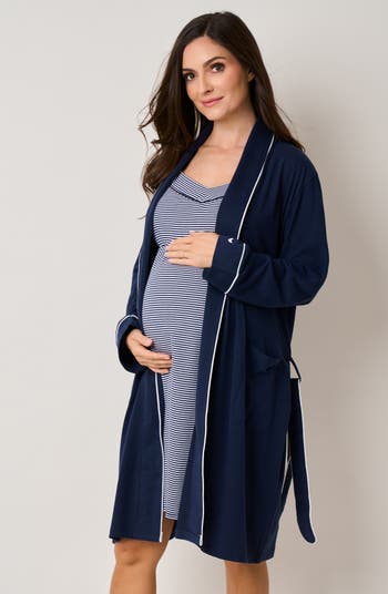 Maternity Nursing Nightgown & Robe Set
