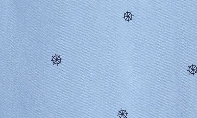 Shop Nordstrom Kids' Print Chino Shorts In Blue Frozen Sailor Wheel