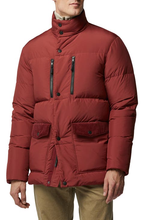 Red White and Blue Puffer Jacket - Mens Lightweight Puffer Red White and  Blue Jacket (as1, alpha, one_size, regular, regular, X-Small) at   Men's Clothing store