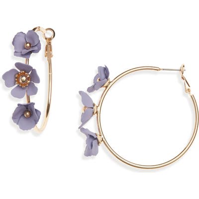 Stella + Ruby Flower Hoop Earrings