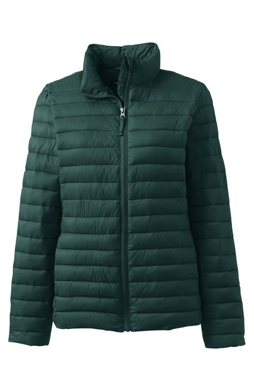 Shop Lands' End School Uniform ' Thermoplume Jacket In Evergreen