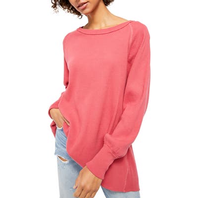 Free People Amelia Thermal Top, Pink