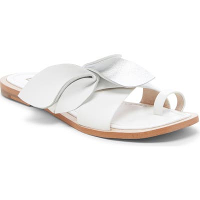 Louise Et Cie Amure Flat Sandal, White