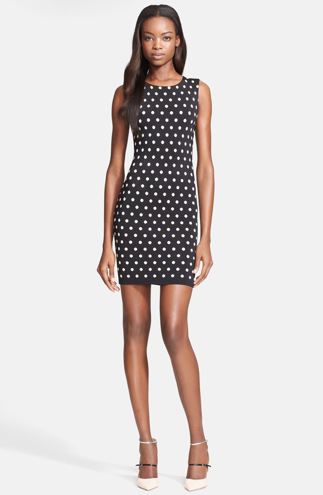 alice olivia polka dot dress