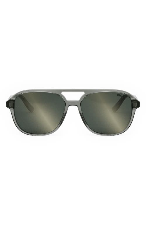 Dior In N1i 57mm Navigator Sunglasses In Green