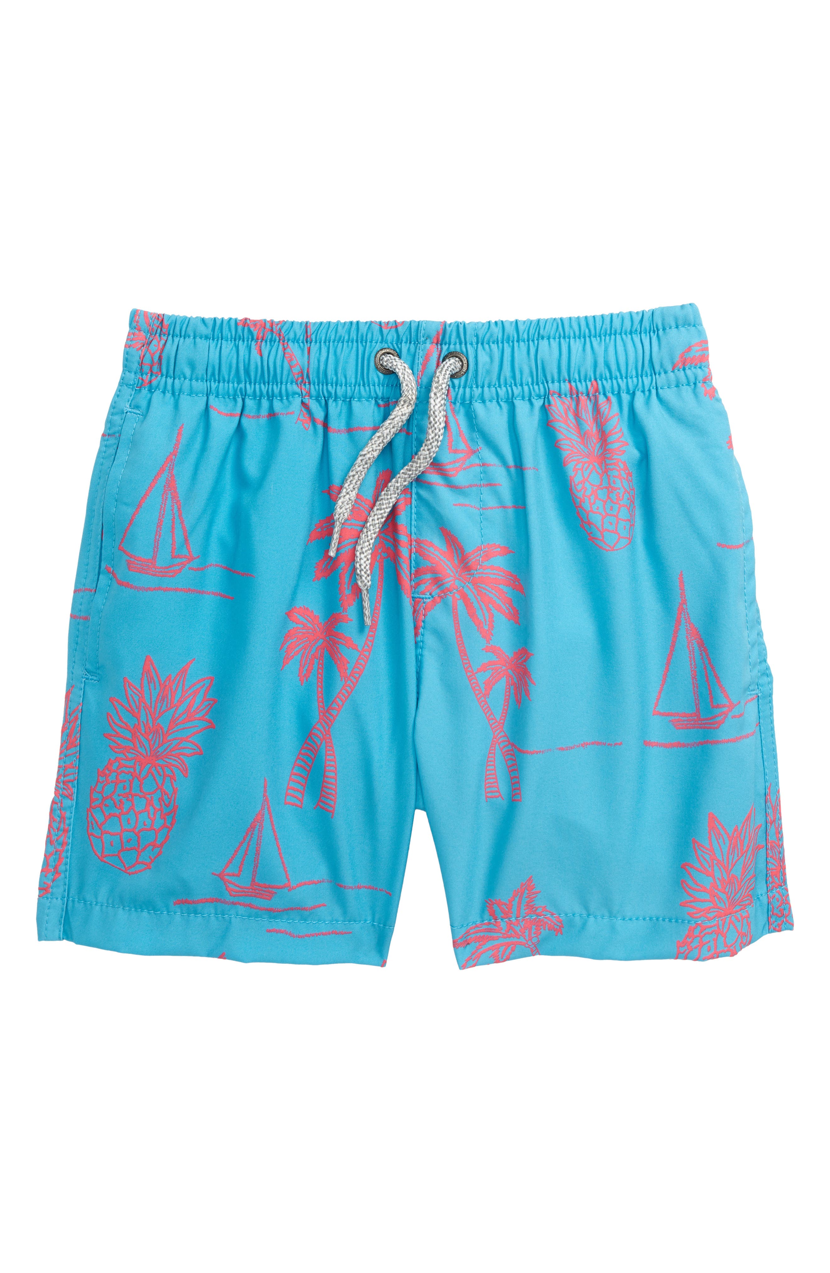 palm tree swim trunks