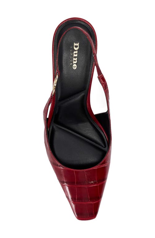 Shop Dune London Contact Slingback Pump In Red