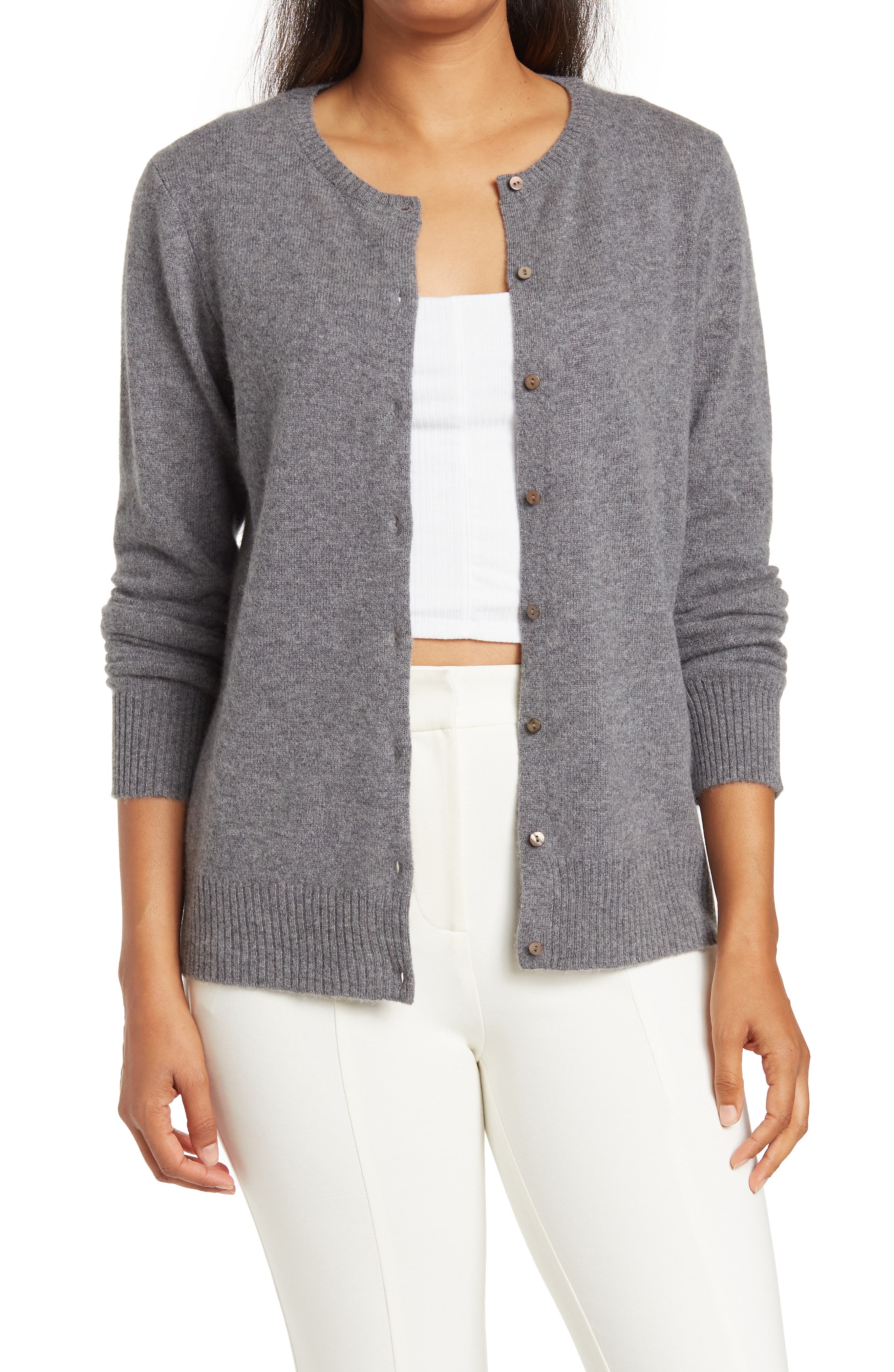 nordstrom gray cardigan