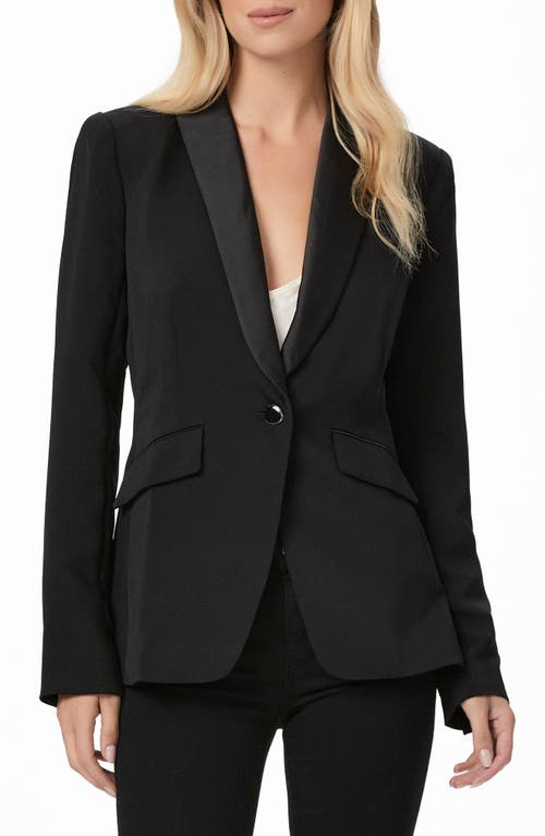 Shop Paige Laure Shawl Collar Blazer In Black