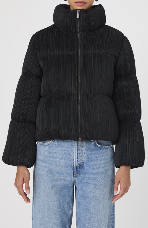 Shop French Connection Dinara Crinkle Puffer Jacket In Blackout