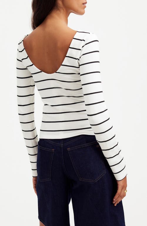 MADEWELL MADEWELL SCOOP BACK LONG SLEEVE TOP 