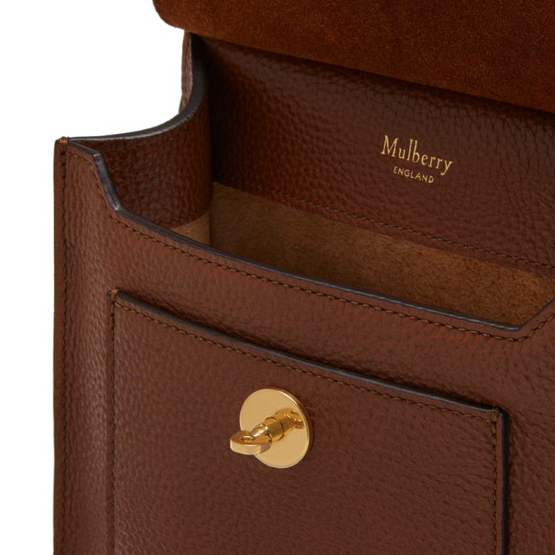 Shop Mulberry Small Antony Leather Crossbody Bag In Oak