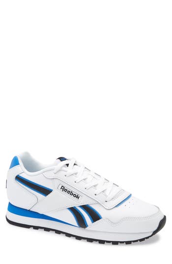 Reebok Glide Sneaker In White/black/kinetic Blue