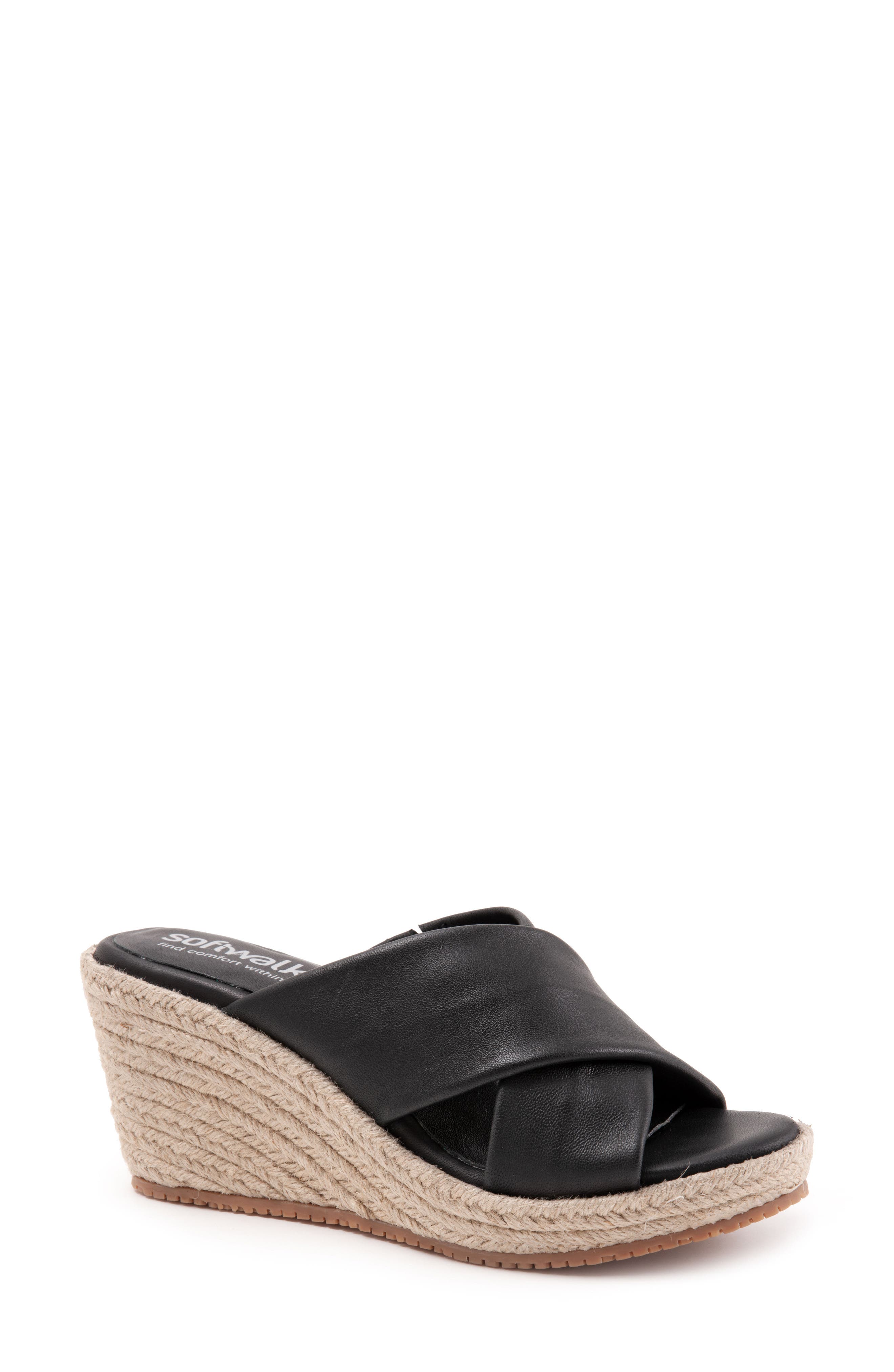 black wedge sandals nordstrom