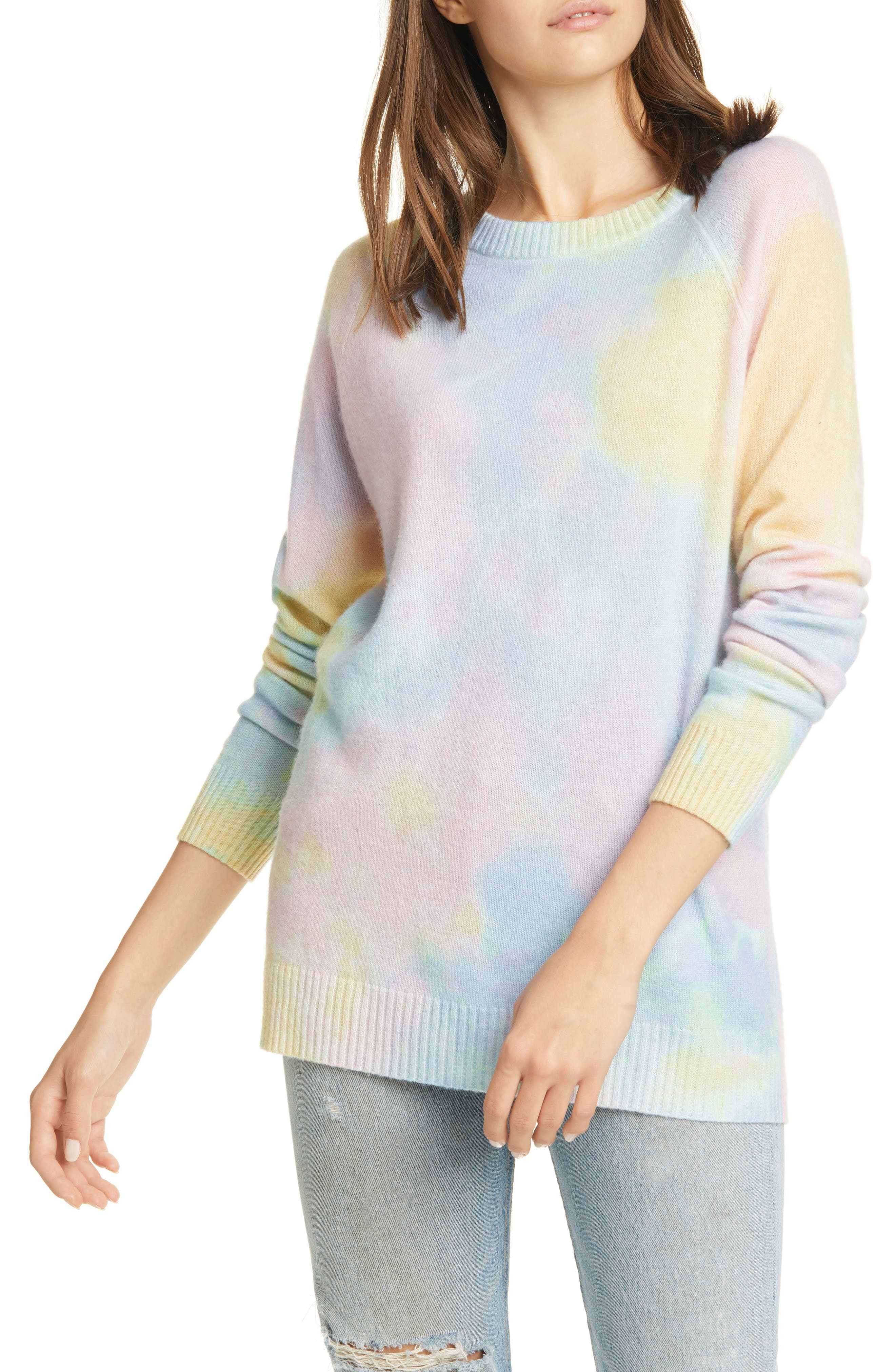 autumn cashmere Pastel Splotch Cashmere Sweater Nordstrom