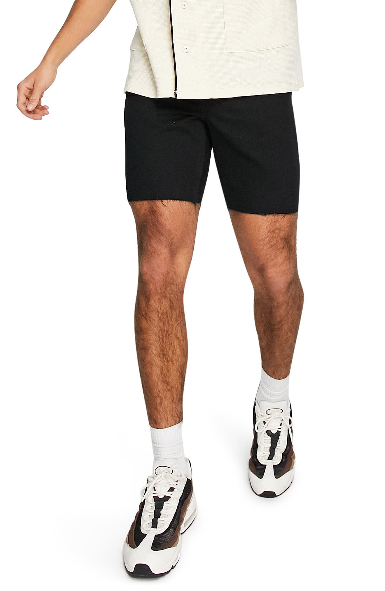 black denim short men