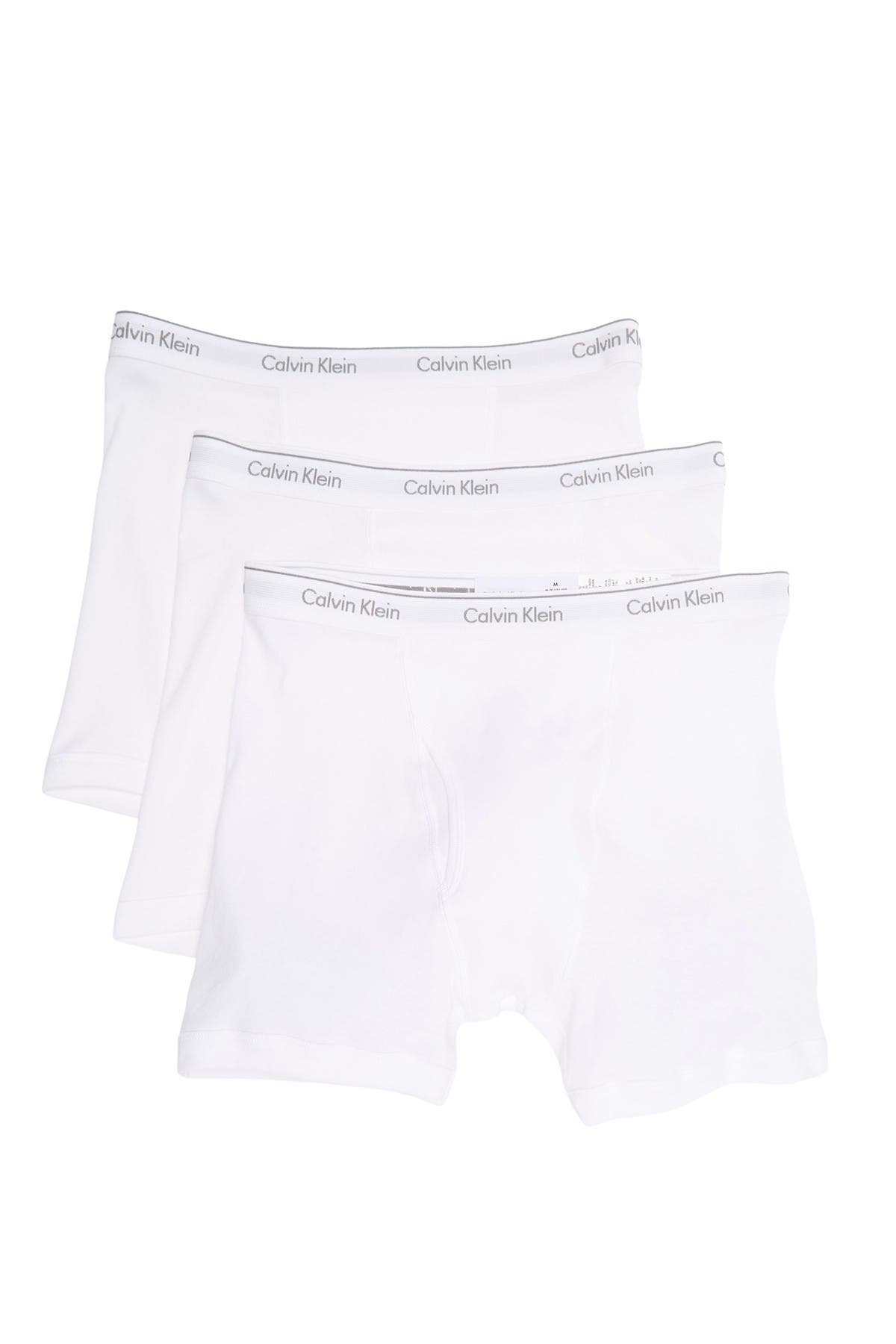 Calvin Klein Microfiber Stretch Boxer Briefs - Pack Of 3 In Black-grey Heather-white