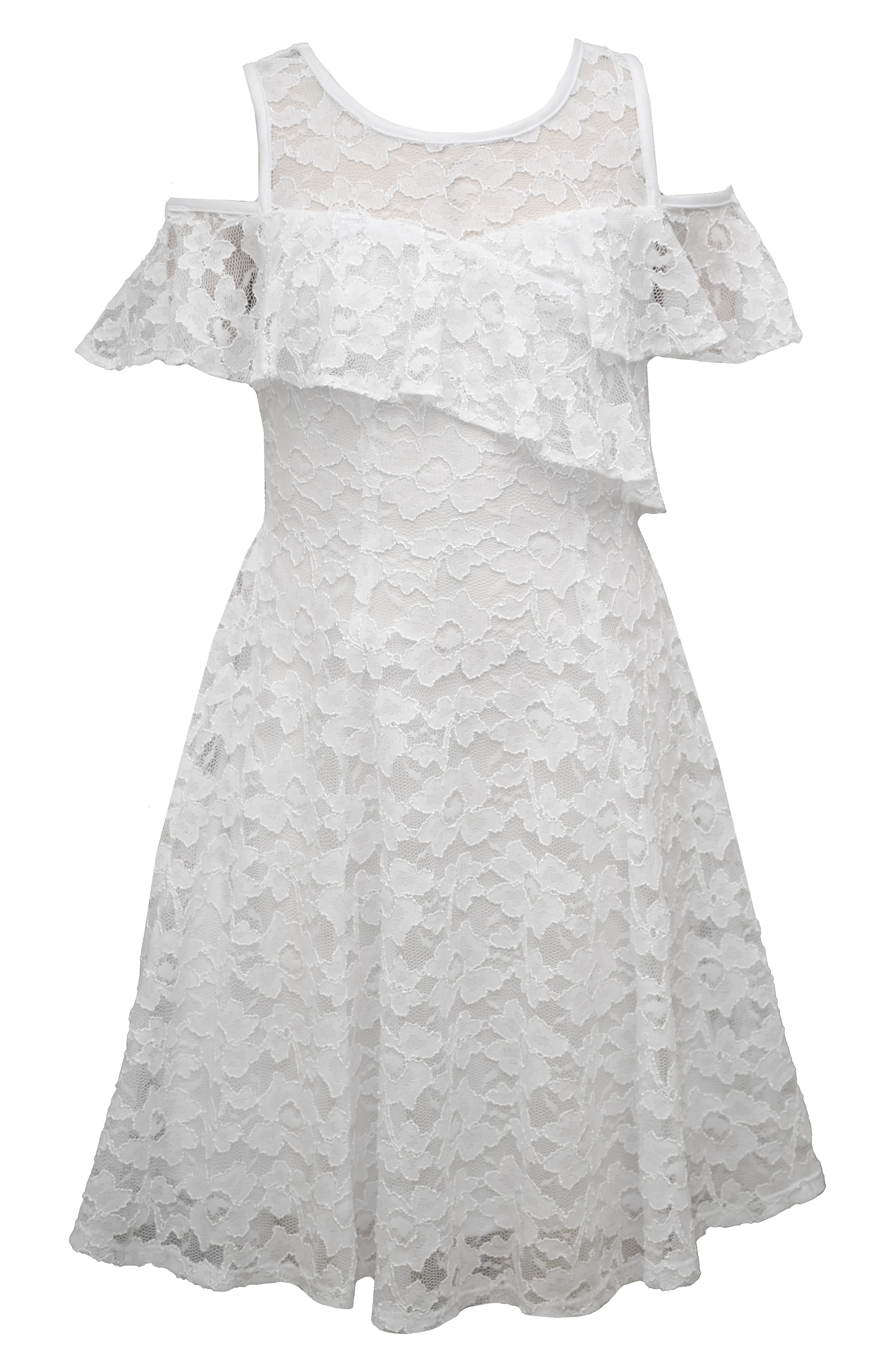 white lace kids dress