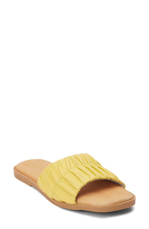 Viva Slide Sandal in Yellow