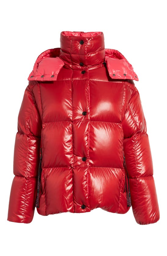 Moncler Parana Quilted Down Jacket In Burgundy