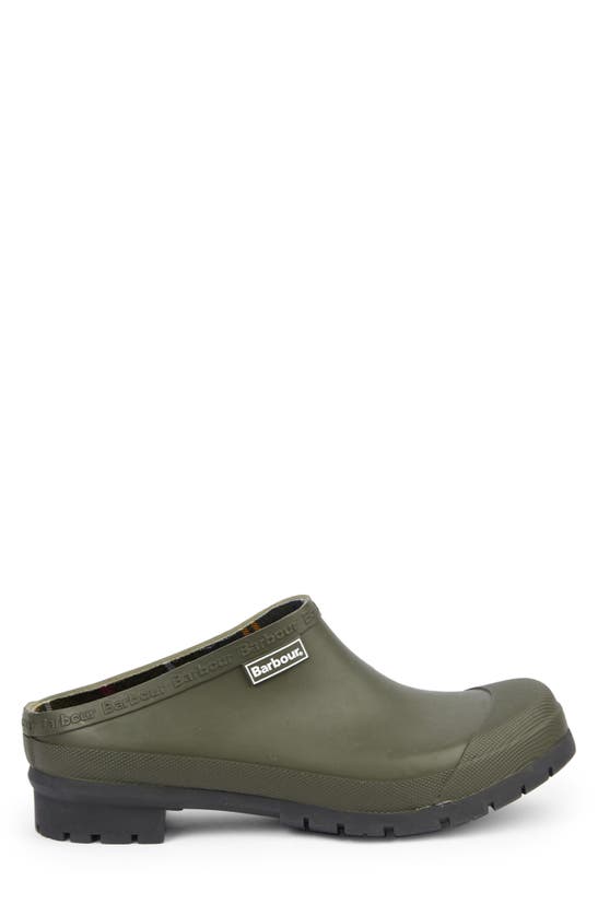 Barbour Quinn Rubber Clog In Green | ModeSens