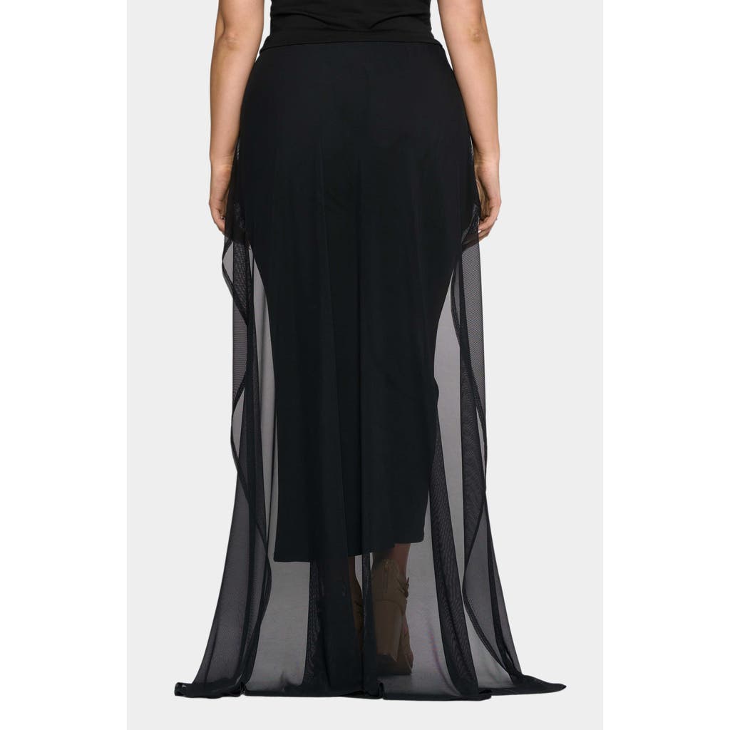 L I V D Walk Through Mesh Pants In Black