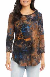 Karen Kane Tie Dye Burnout Shirttail Top | Nordstrom Karen Kane Tie Dye Burnout Shirttail Top | Nordstrom