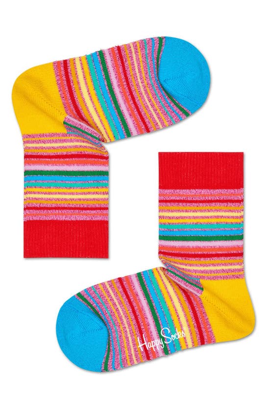 Happy Socks Kids' Assorted 3-pack Pride Socks Gift Box In Multi