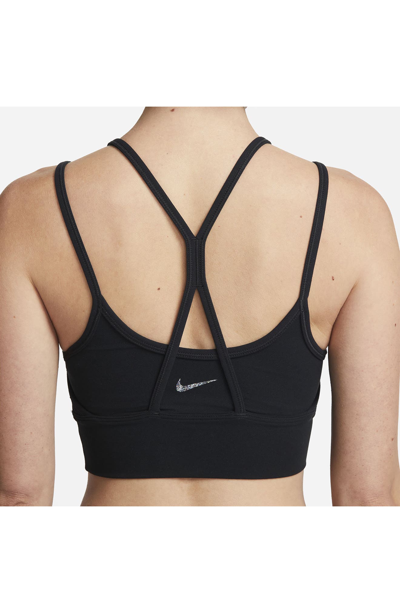 Buy Nike Women's Dri-FIT Indy Padded Longline Sports Bra Pink in