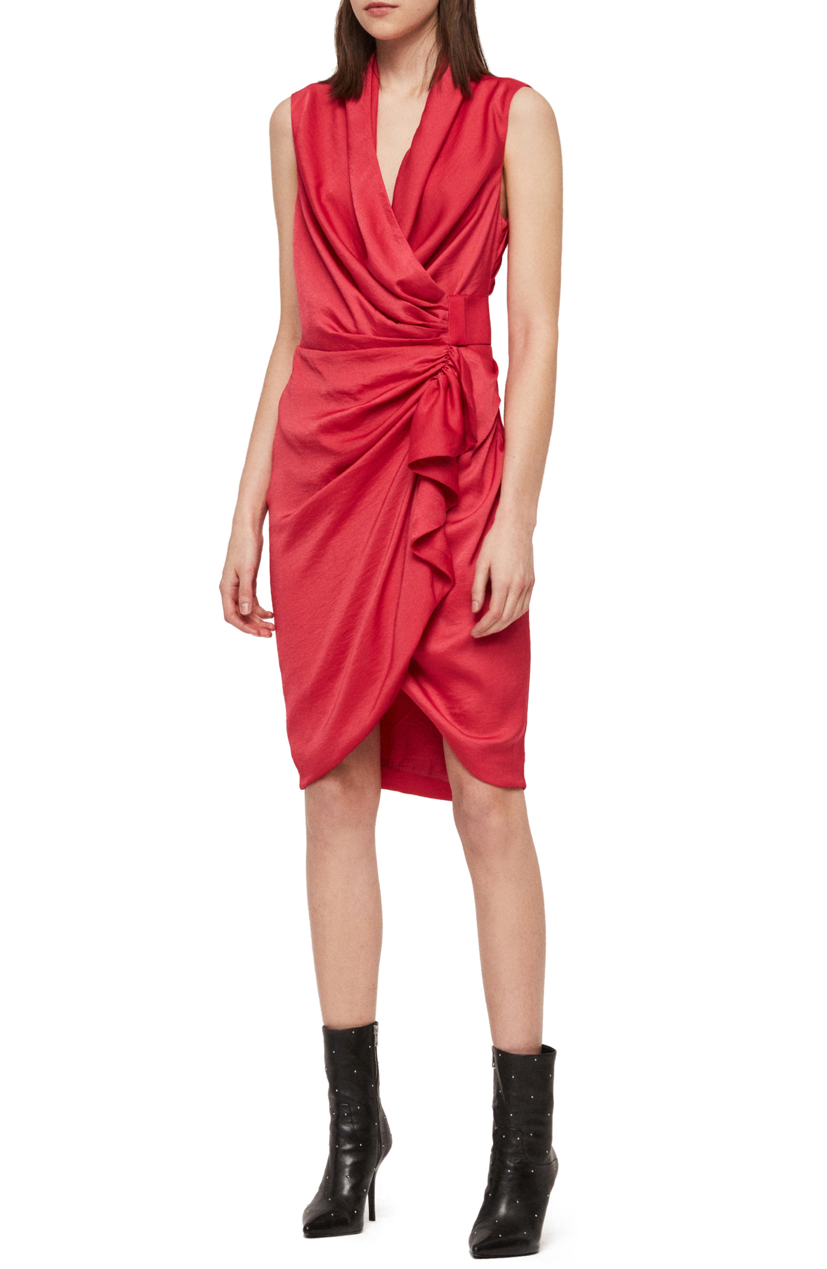 Allsaints Cancity Dress, Pink