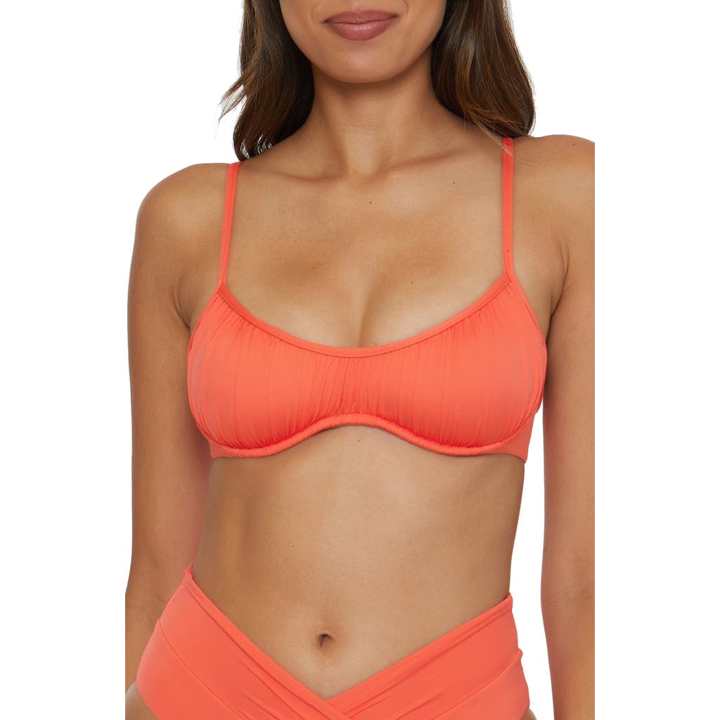 Becca Colour Code Underwire Bikini Top In Orange