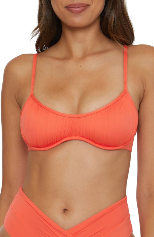 Shop Becca Color Code Underwire Bikini Top In Tango