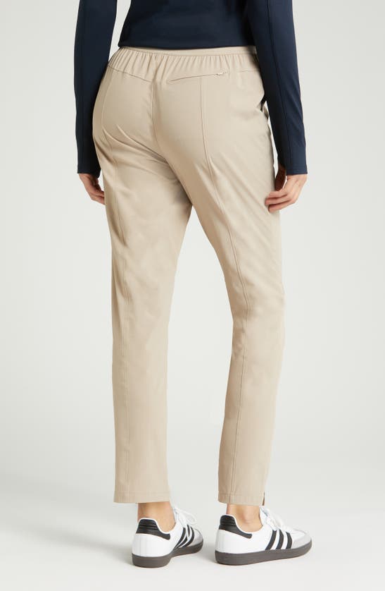 Zella Vantage High Waist Ankle Pants In Tan Thread