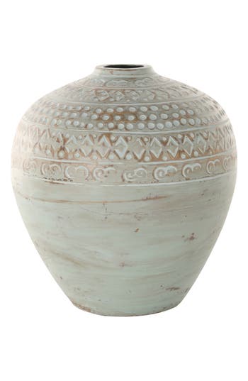 Ginger Birch Studio Ceramic Vase In Green