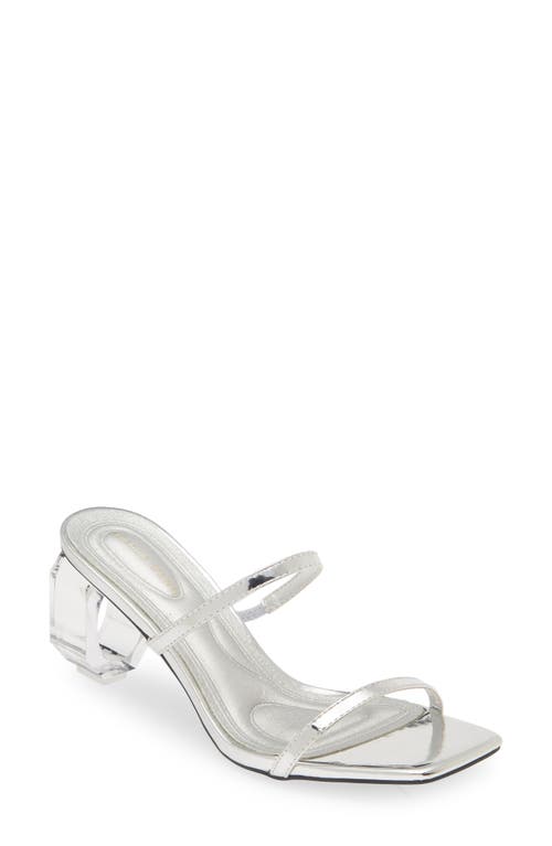 Shop Azalea Wang Gemelli Sandal In Silver