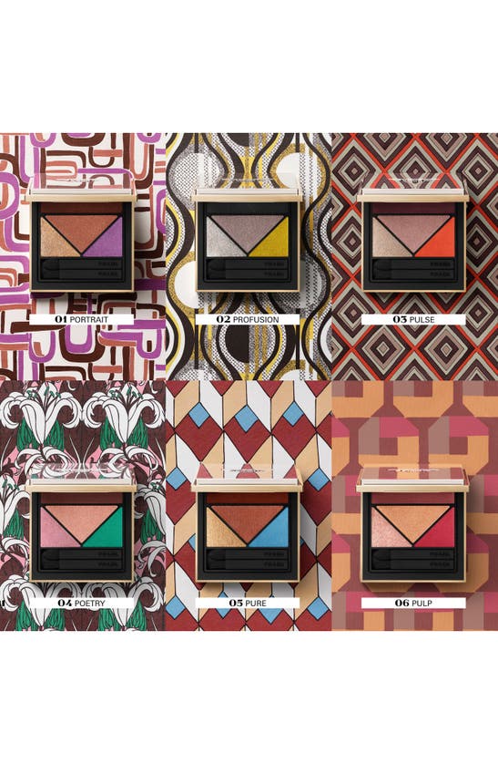 Prada Dimensions Multi-effect Refillable Eyeshadow Palette In Multi